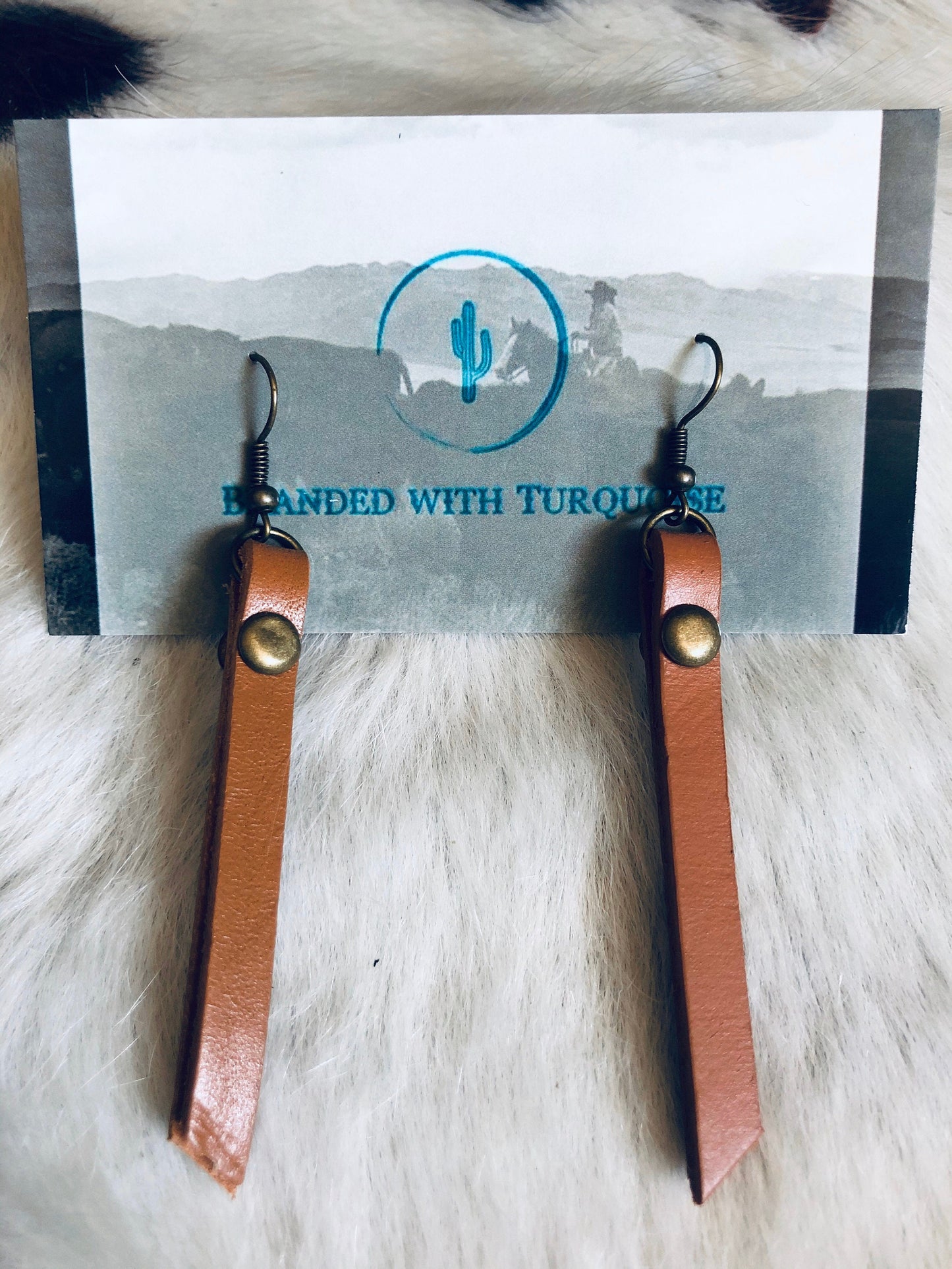 The "Faith" Earrings in Tan