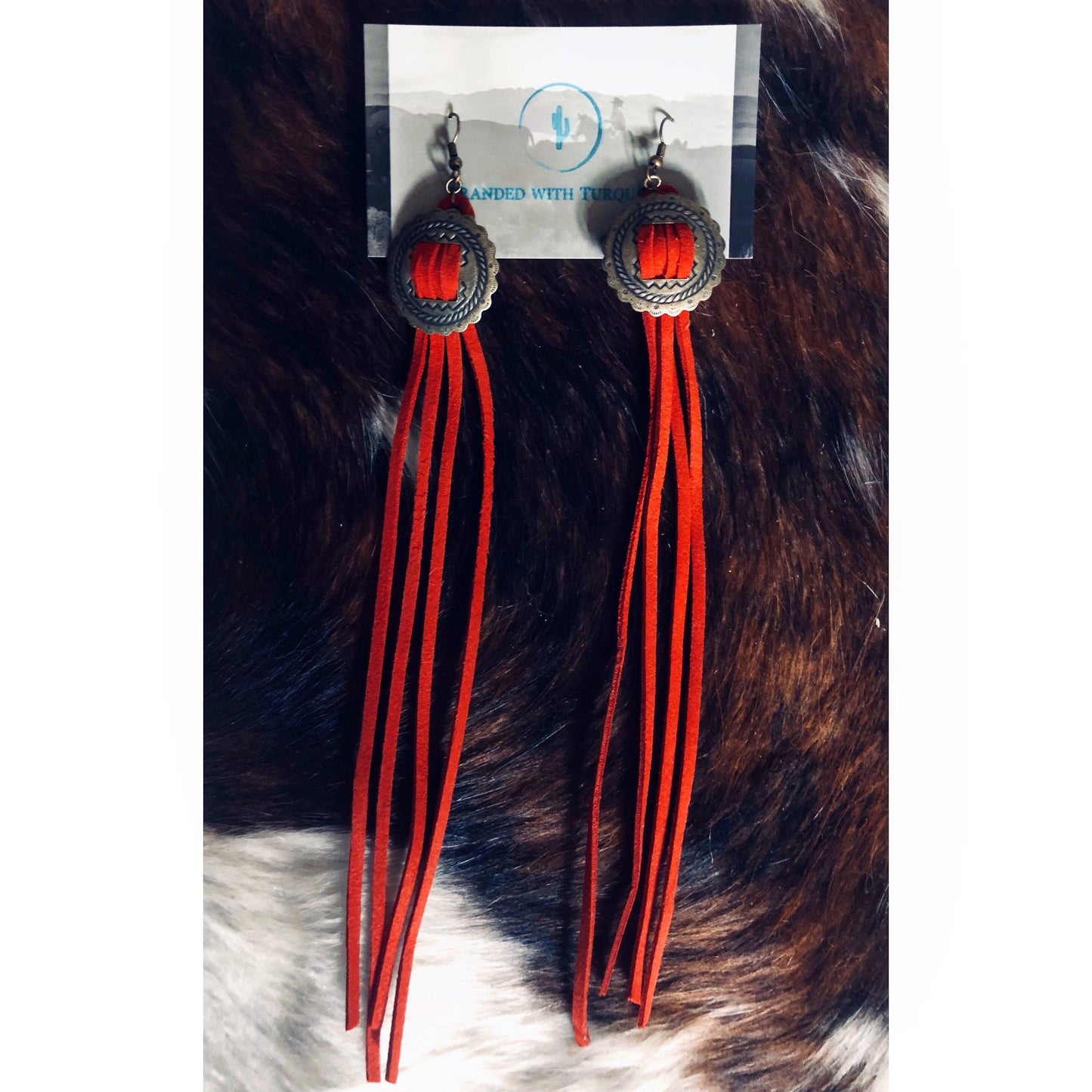 The Soncho Earrings Red/Silver