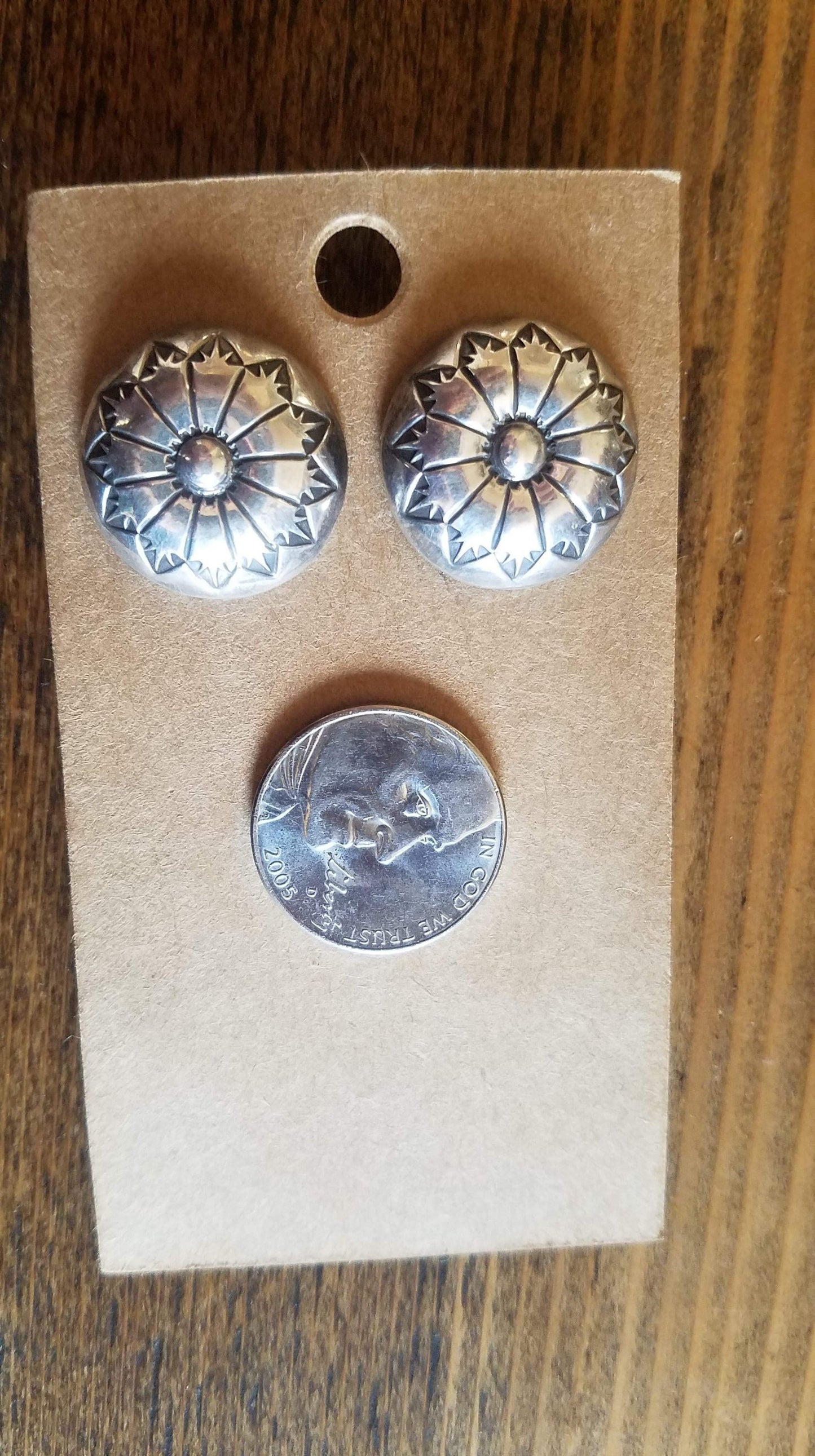 Silver Concho Studs