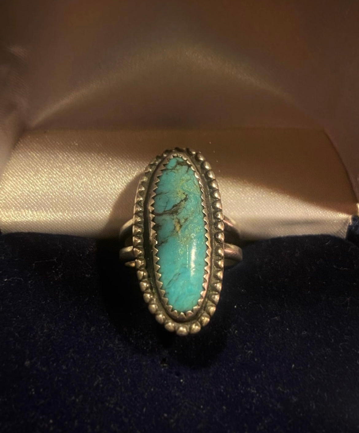 Vintage Turquoise Ring- Size 7