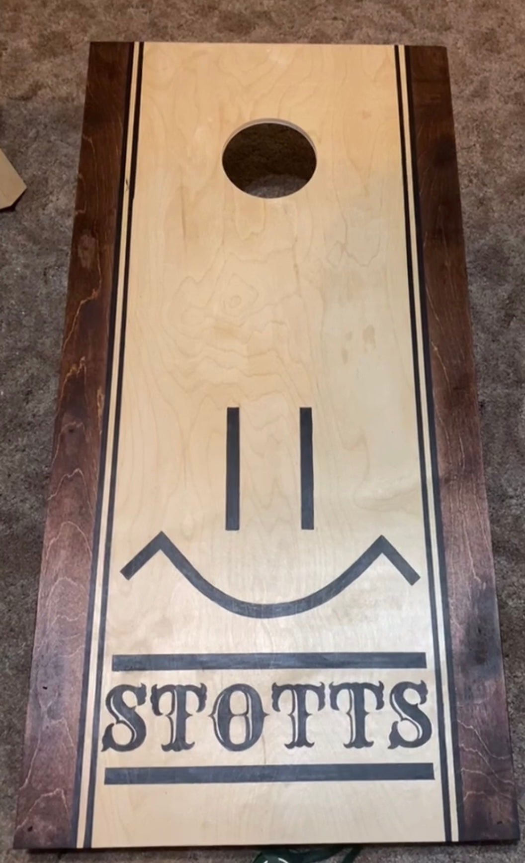 Custom made corn hole boards