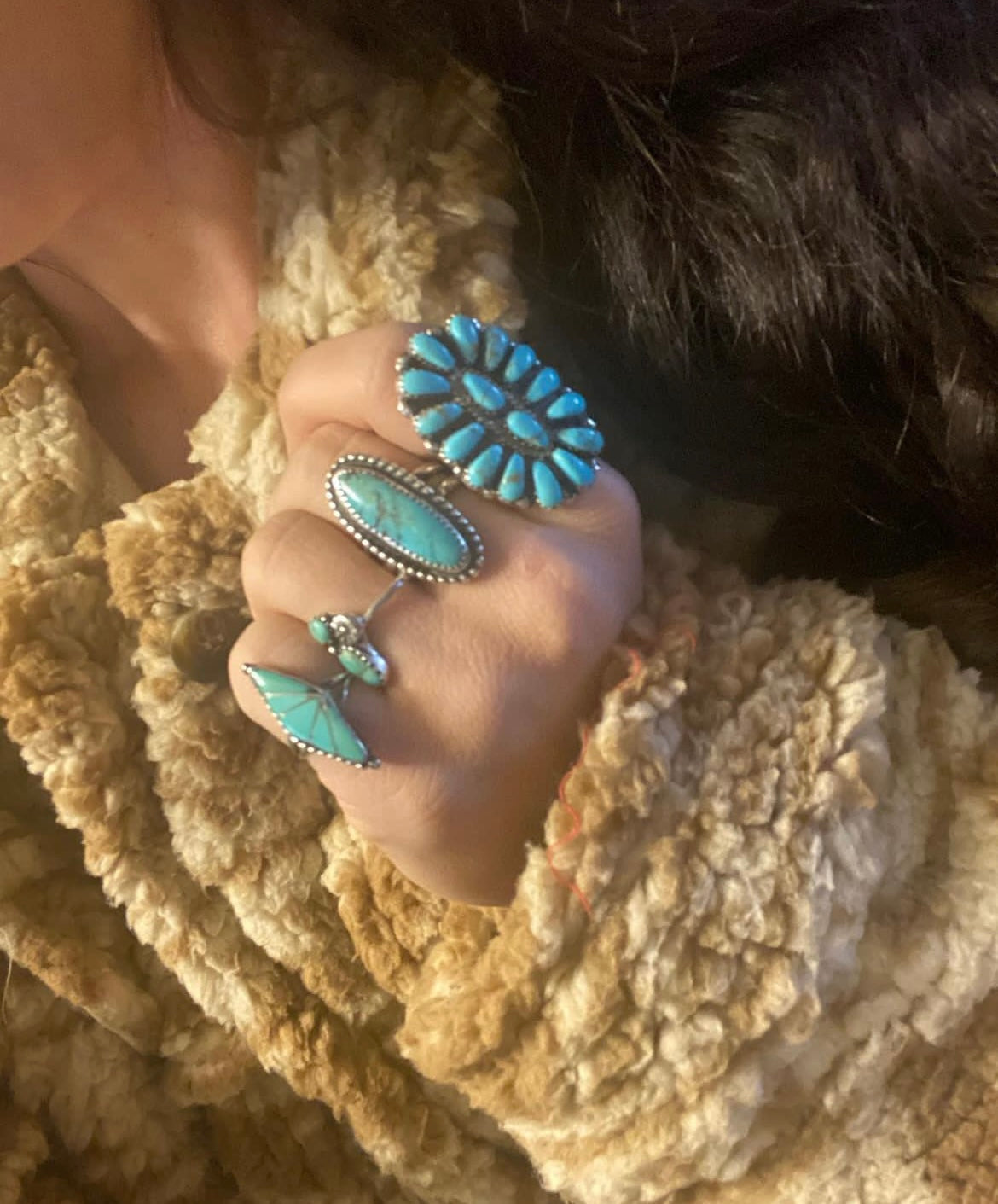 Vintage Turquoise Ring- Size 7