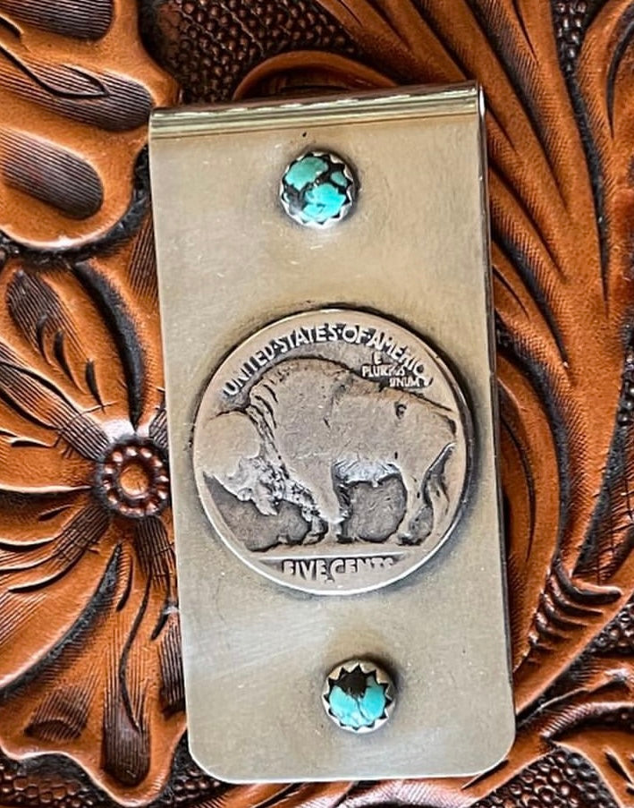 Buffalo Nickel Money Clip