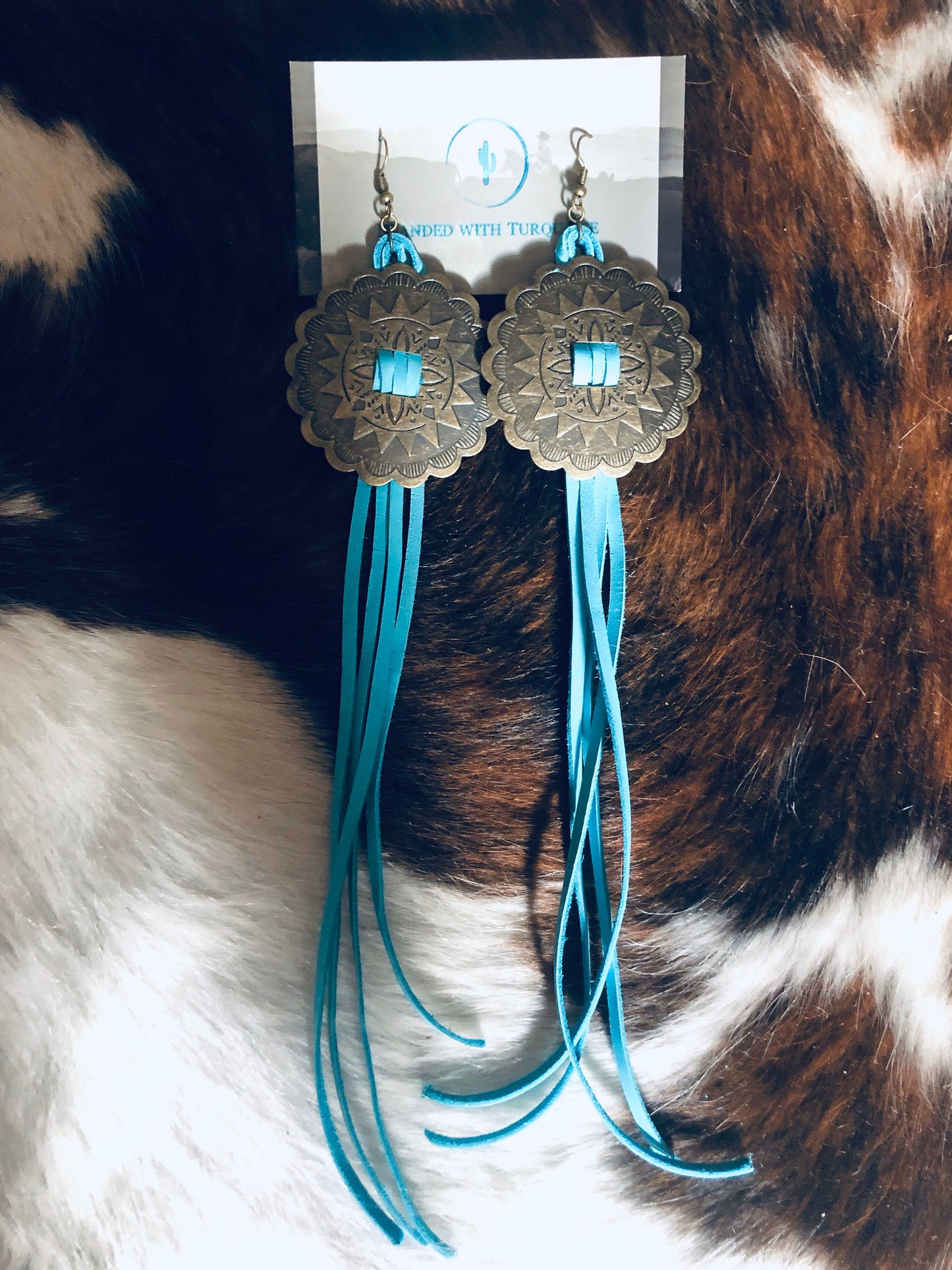 The "Gypsy" Earrings in Turquoise/Bronze OR Silver