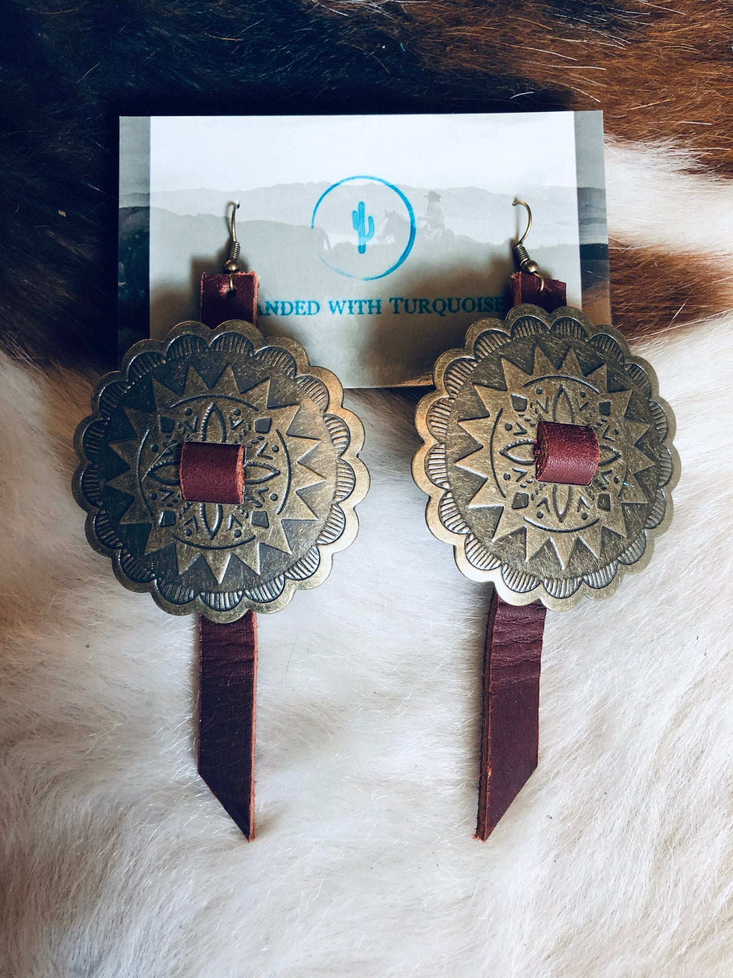 The "Gypsy" Earrings in mahogany