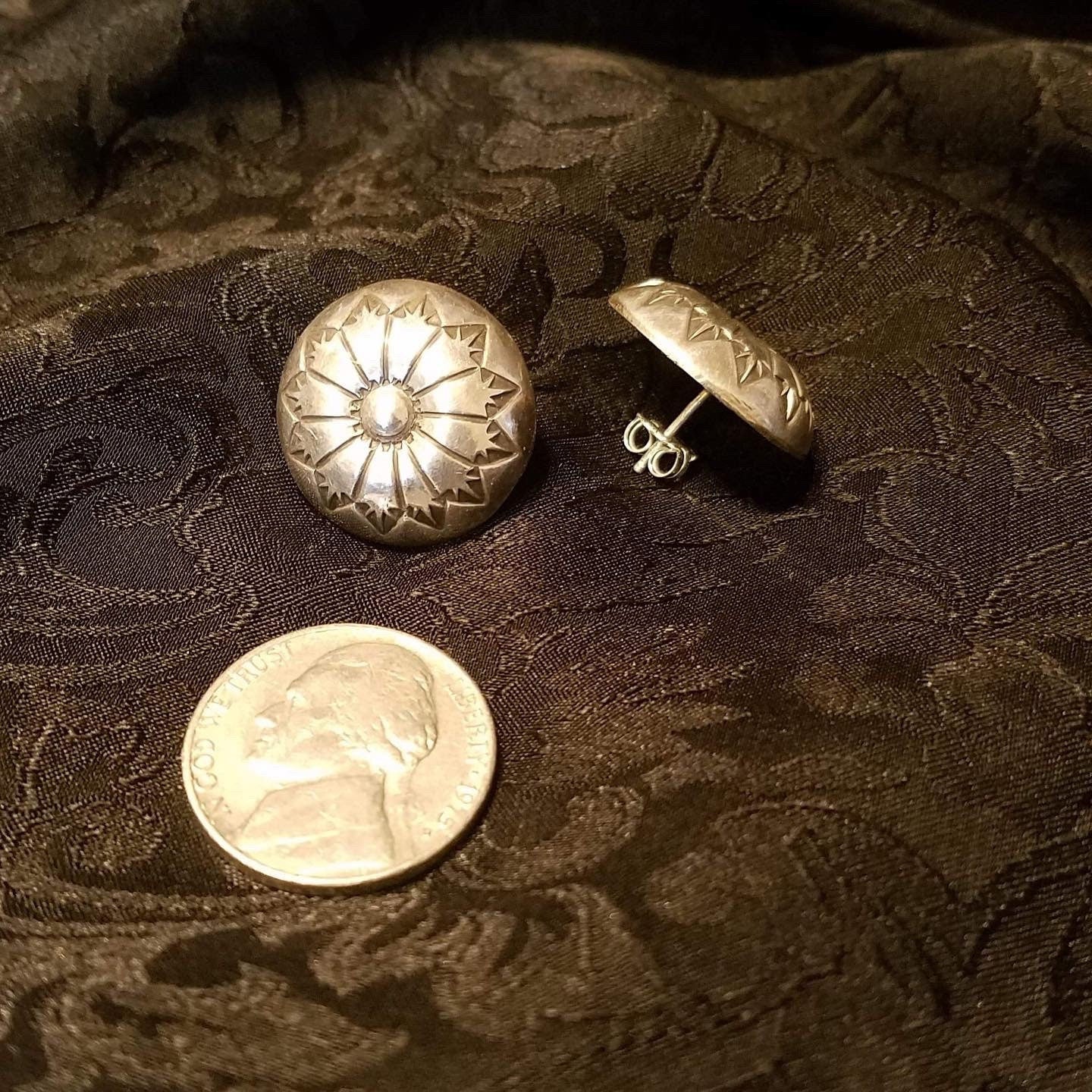 Silver Concho Studs