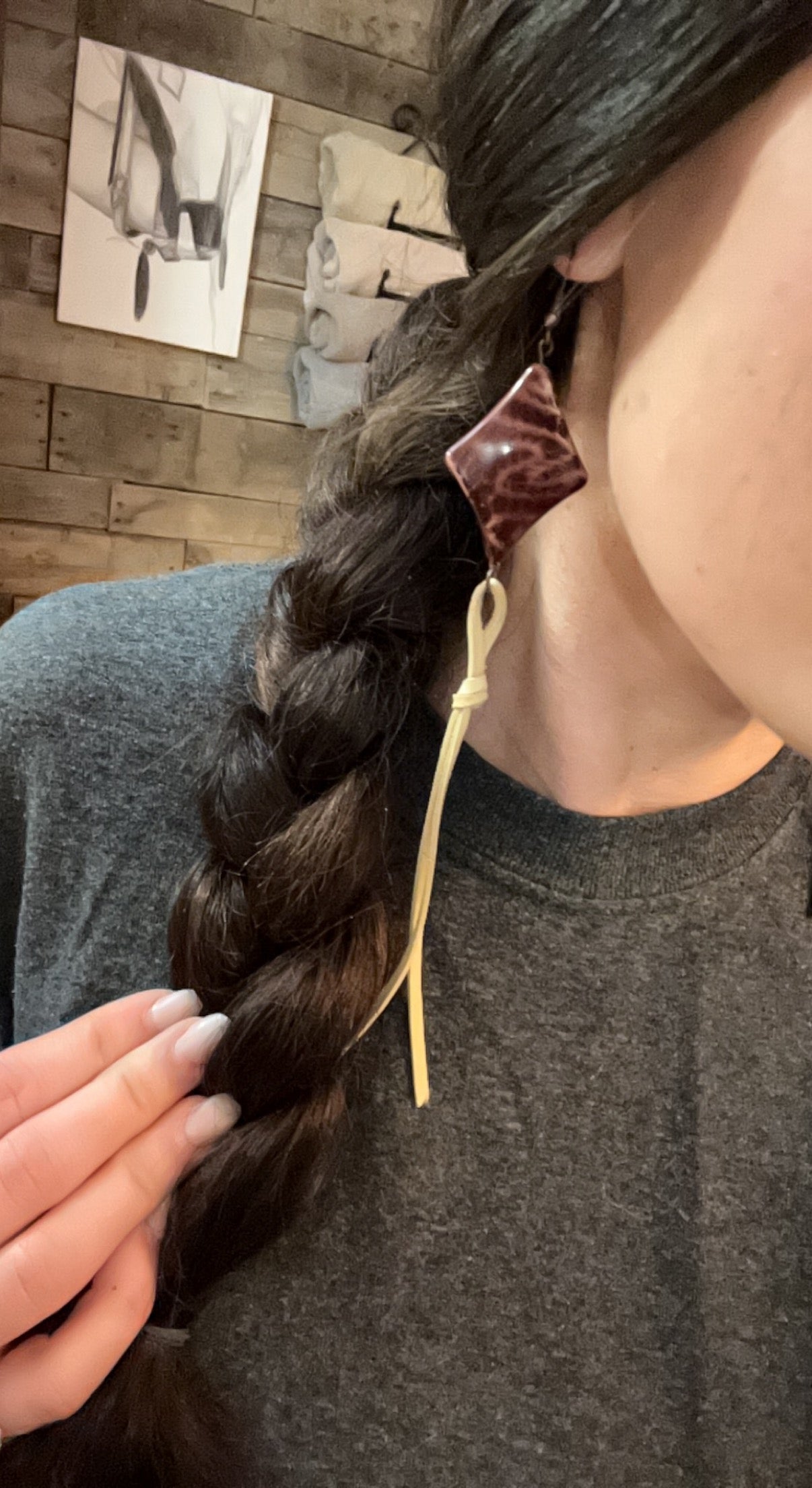 The "Atley" Earrings in Tan